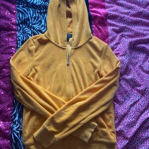 Juicy couture orange/yellow zip-up